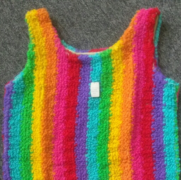 Deadstock vintage rainbow knit dress - Picture 2 of 2